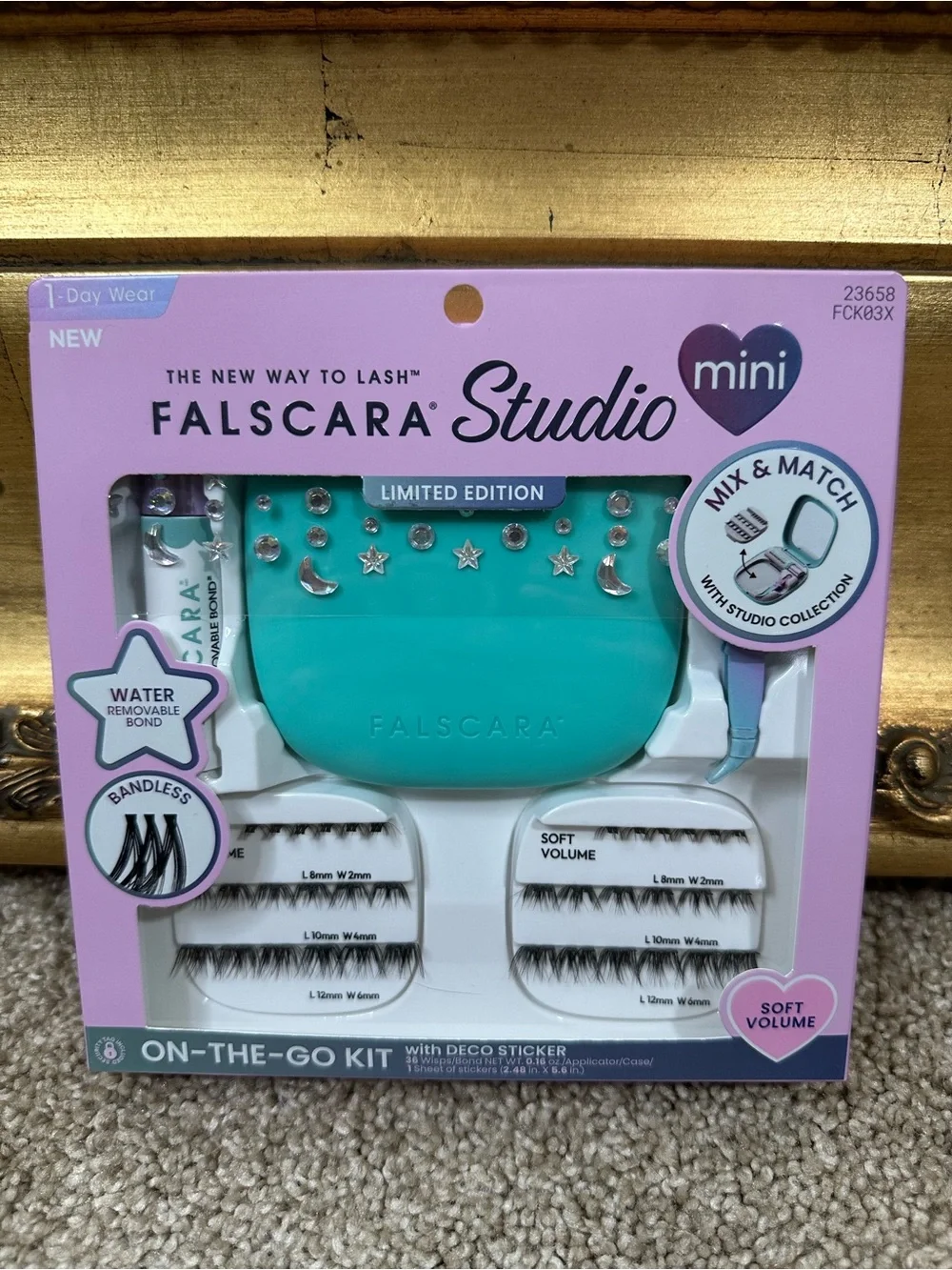 NIB Kiss Falscara Studio All-In-One Lash Extension Kit 23658 Soft Volume